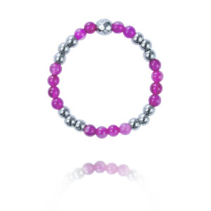 Pierścionek Hematyt fuksja